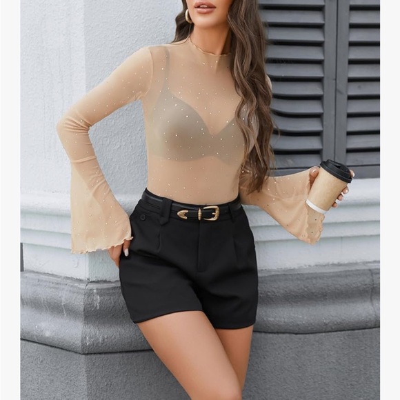 Mesh Rhinestone Bodysuit - Picture 4 of 4